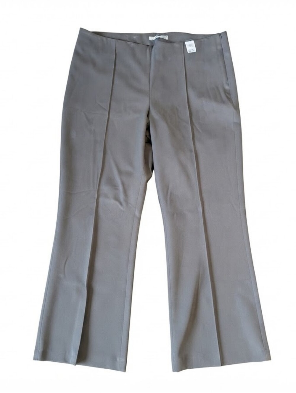Abercrombie & Fitch Tailored Flare Pants Gray Size 33R / 16R Quiet Luxury Career